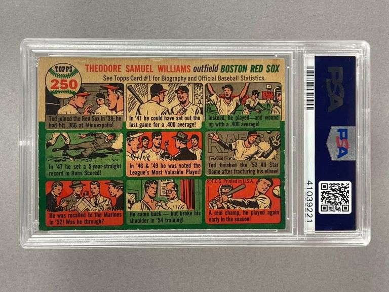 1954 Topps Ted Williams #250 PSA 4