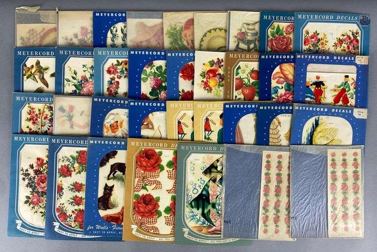 Group of Vintage Meyercord Decals
