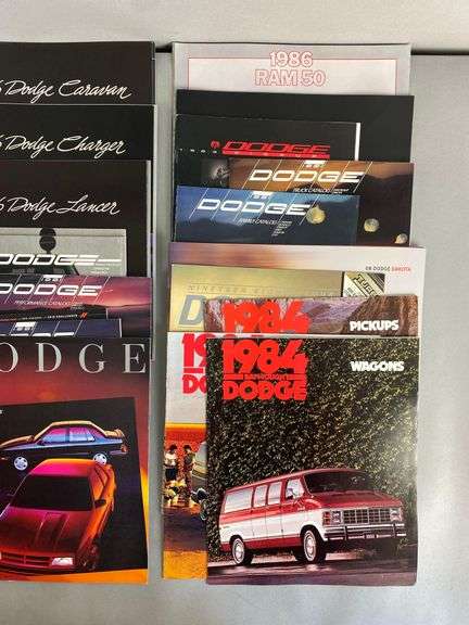 Group of 1980s - 1990s Dodge Dealership Advertising Brochures