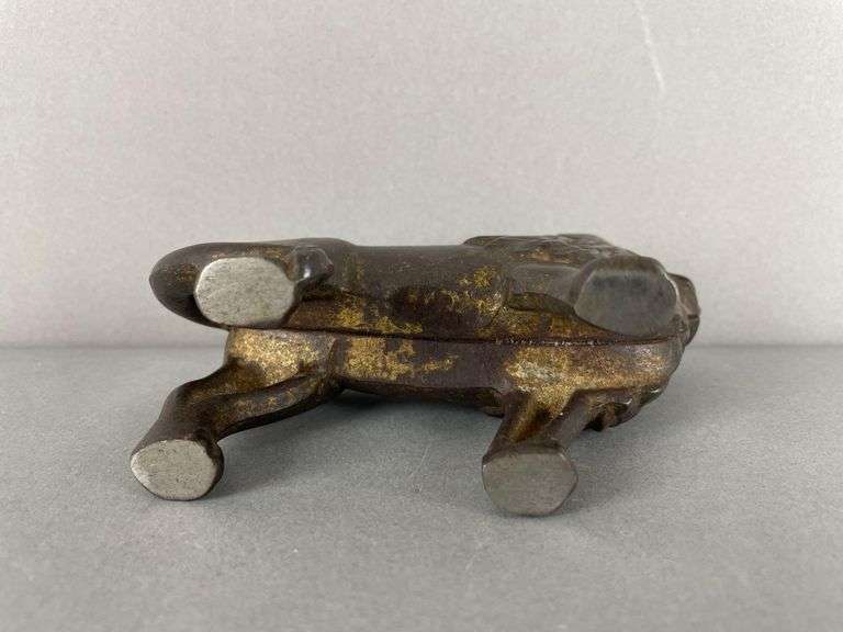 Antique Cast Iron Lion Bank