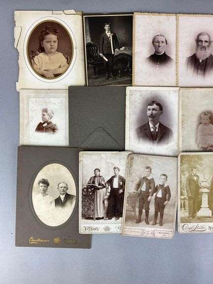 Group of Antique Illinois Cabinet Cards