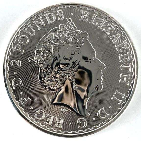2022 Great Britain 2 Pound Britannia 1 oz .999 Fine Silver Coin
