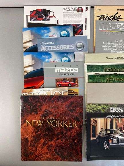 Group of Dealership Advertising Brochures