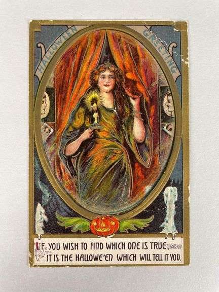 Halloween Greeting Postcard