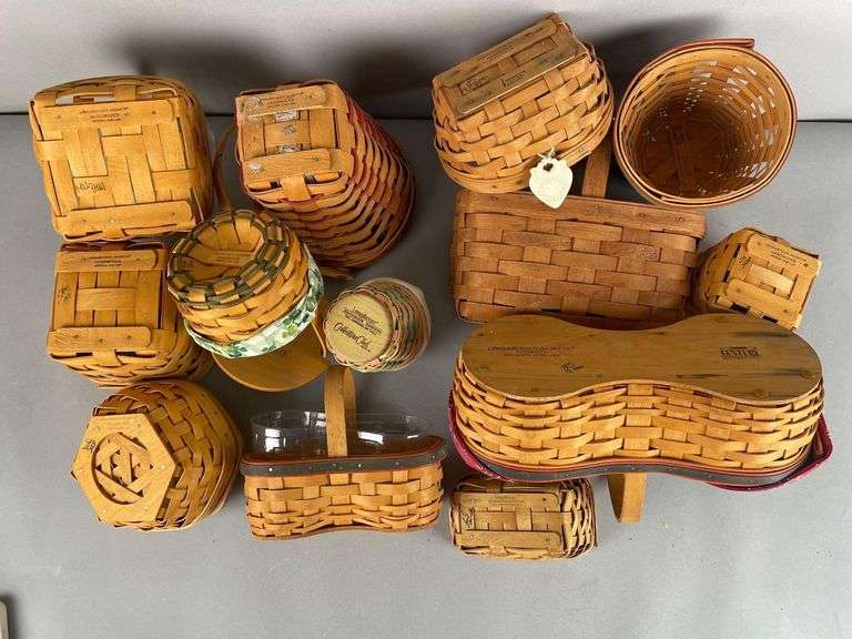 Group of Longaberger Baskets and More
