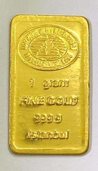 Alton Rafinerisi 1 Gram .999  Gold Ingot/ Bar