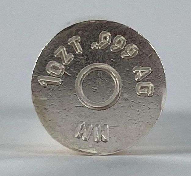 .45 Caliber 1 oz .999 Silver Bullet Replica