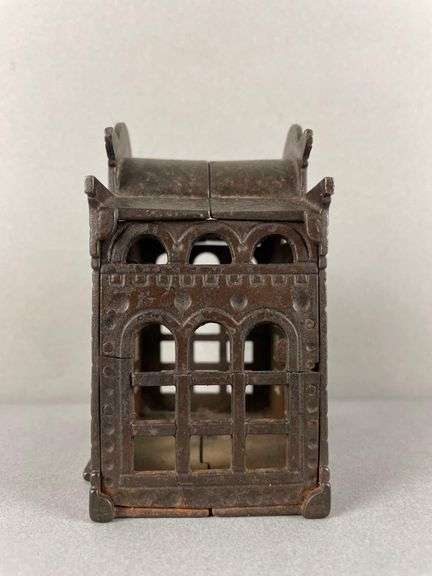 Antique Cast Iron City Bank