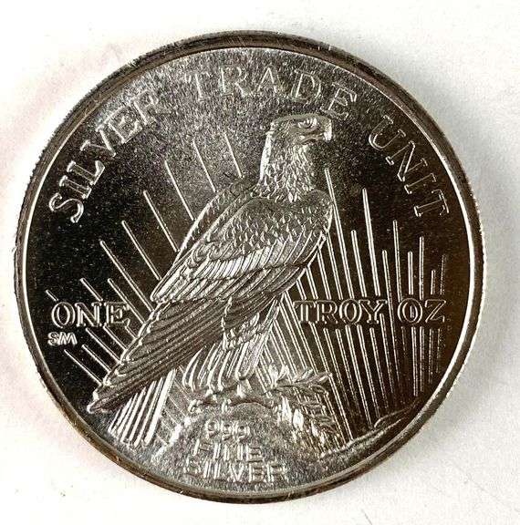 1986 Sunshine Minting Peace Silver Dollar 1 oz .999 Fine Silver Round
