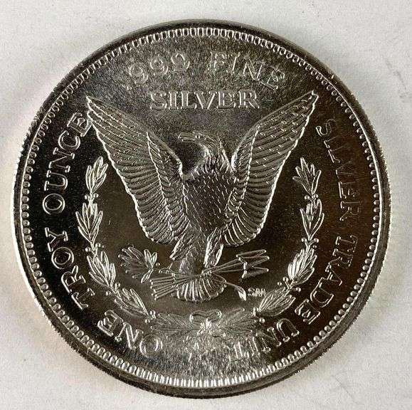 1986 Sunshine Minting Morgan 1 oz .999 Fine Silver Round