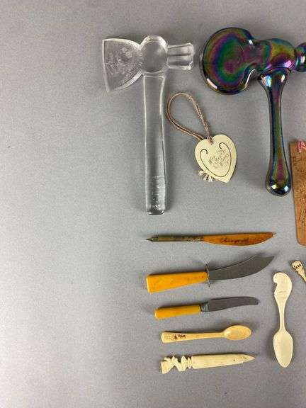 Group of Bone Letter Openers and More