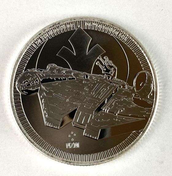 2021 NIUE $2 Star Wars Millennium Falcon 1 oz .999 Fine Silver Coin