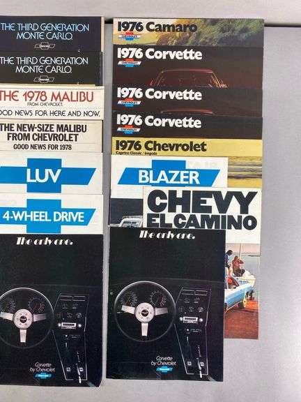 Group of 1970s Chevrolet Dealership Advertising Brochures