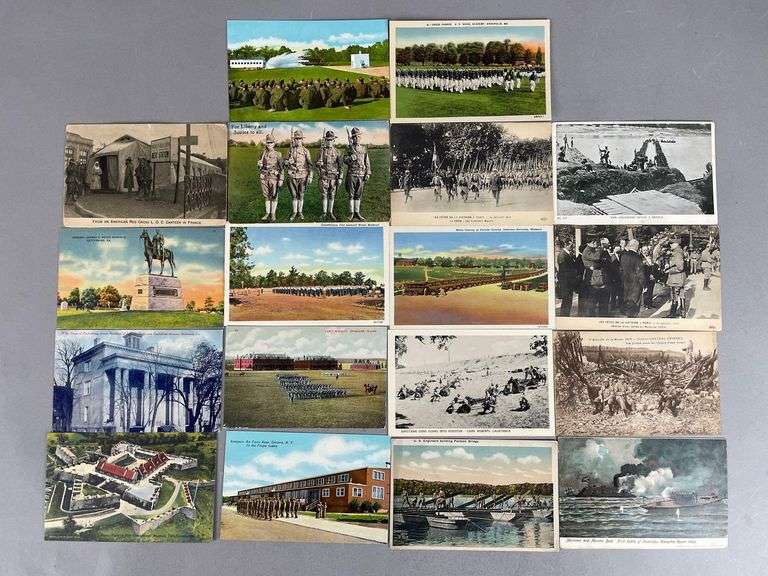 Postcards - 50+ Military