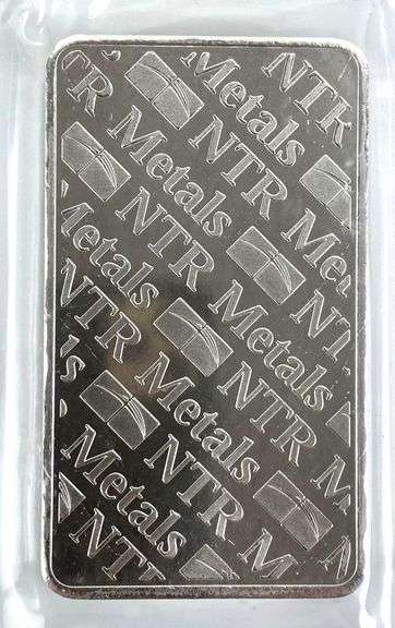 NTR Metals 10 oz .999 Fine Silver Ingot/ Bar
