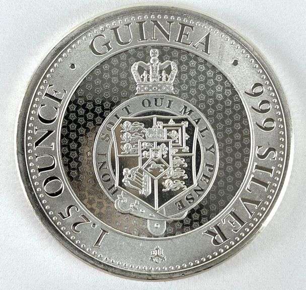 2021 St.Helena The East India Company 1.25 Pounds  Guinea 1.25 oz .999 Fine Silver Coin