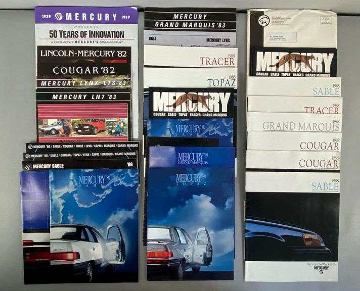Group of Lincoln-Mercury Dealership Advertising Brochures