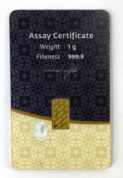 Istanbul Gold Refinery 1 Gram .999 Fine Gold Ingot/ Bar