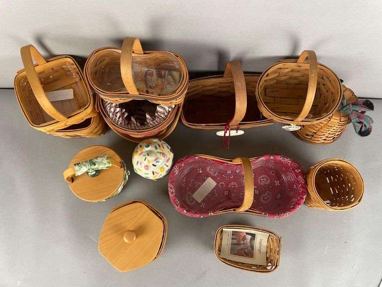 Group of Longaberger Baskets and More