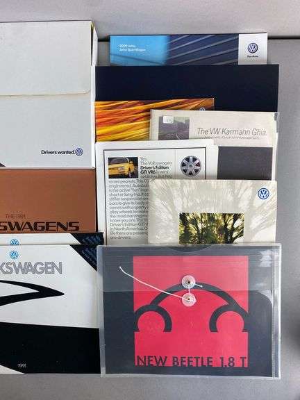 Group of 1980s - 2000s Volkswagen Dealership Advertising Brochures