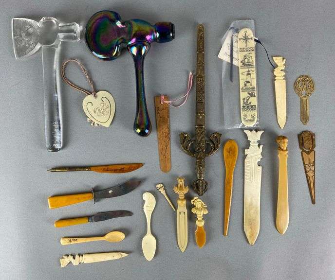 Group of Bone Letter Openers and More