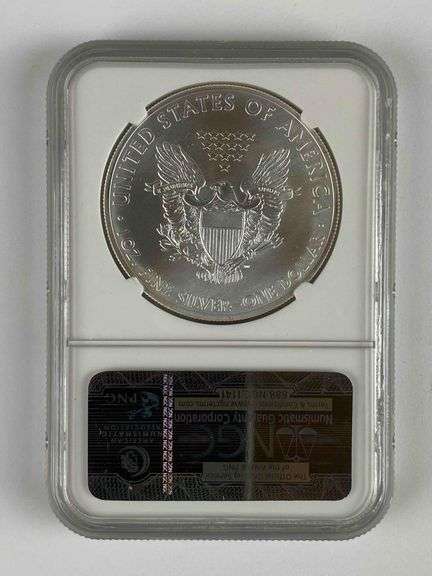 NGC Graded 2012-S US $1 Silver Eagle 1oz Fine Silver Dollar MS69