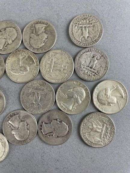 Group of 20 Washington Silver Quarters