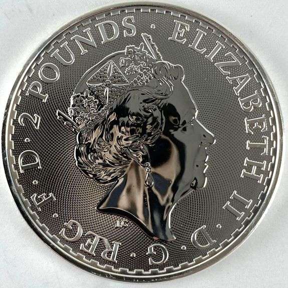 2022 Great Britain 2 Pound Britannia 1 oz .999 Fine Silver Coin