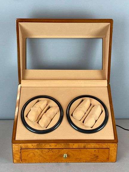 Wood and Veneer Automatic Multi-Watch Winder