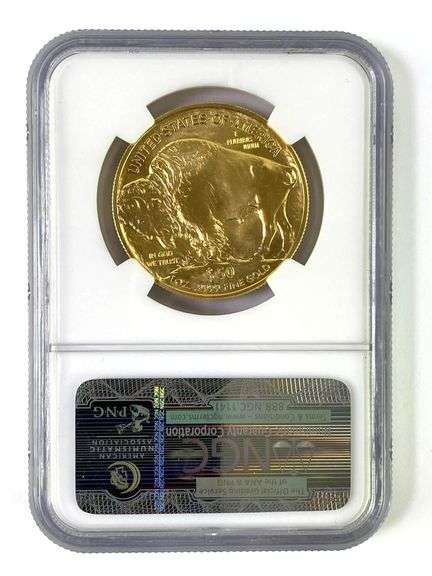 2009 Early Releases NGC Graded MS 70 $50 American Gold Buffalo 1oz .9999 Fine Gold Coin