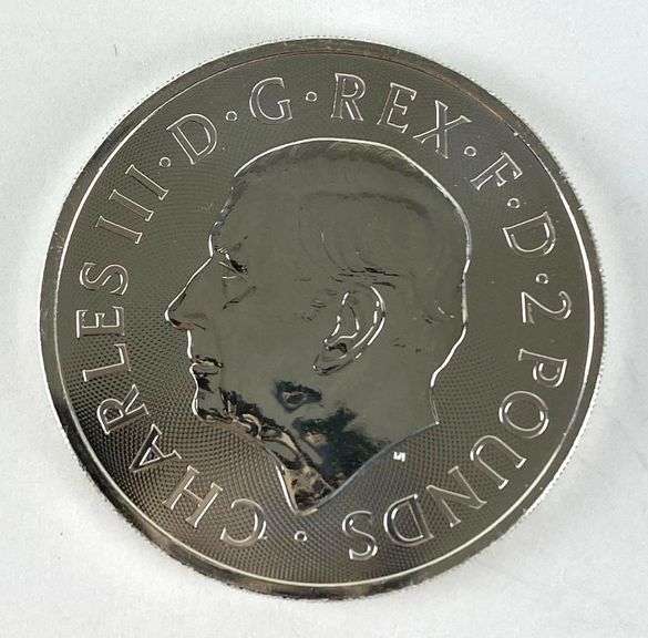 2024 British 2 Pound The Lion and the Eagle 1 oz .999 Fine Silver Coin