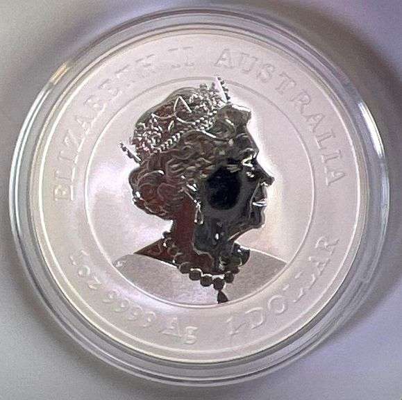 2023 Australia Luna Series Year of the Rabbit 1 oz .9999 Fine Silver Round in Cap