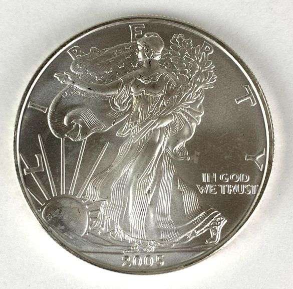 2005 US Mint American Silver Eagle 1 oz .999 Fine Silver