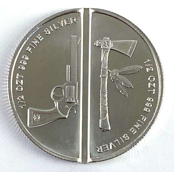1 Oz .999 Silver Western Warrior Divisible Round