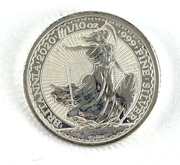 2020 Great Britain 20 Pence Britannia 1/10oz .999 Fine Silver Coin
