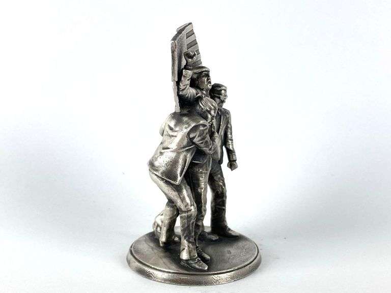 SUPER RARE Limited Edition Gold Spartan Trump Fight Fight Fight No.17 4.9 oz .999 Silver Figure