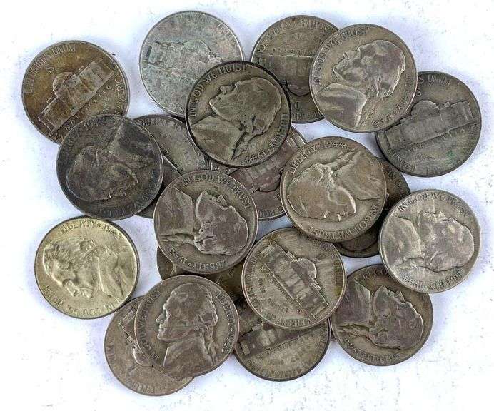 Group of 20 Silver War Nickels