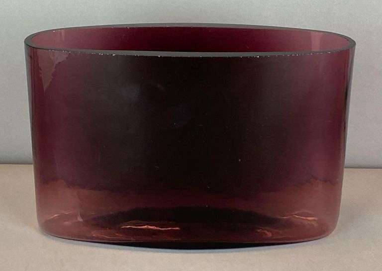 Blenko Amethyst Art Glass Vase