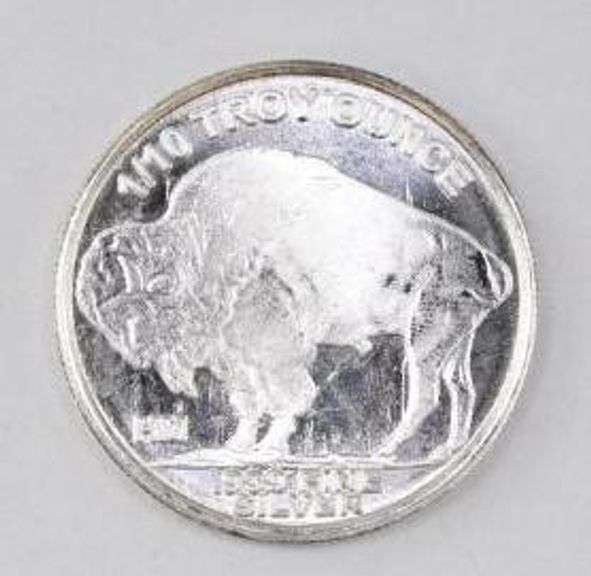 Highland Mint Buffalo 1/10thoz. .999 Fine Silver
