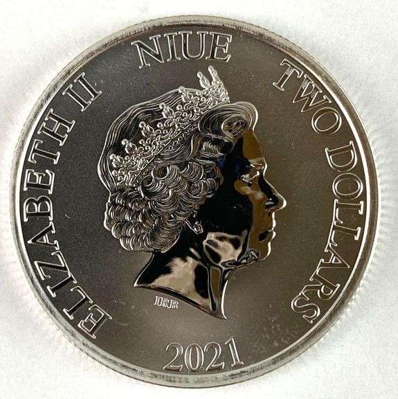 2021 NIUE $2 Star Wars Millennium Falcon 1 oz .999 Fine Silver Coin