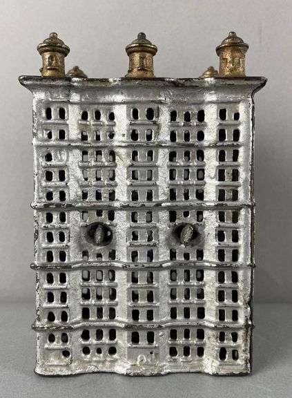 Antique Cast Iron A.C. Williams Building Bank
