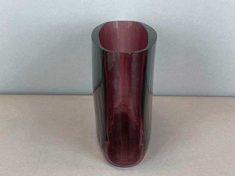 Blenko Amethyst Art Glass Vase