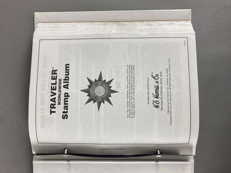 Traveler Stamp Album with Assorted Stamps