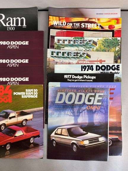 Group of Dodge Dealership Advertising Brochures