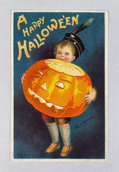 Clapsaddle Happy Halloween Postcard