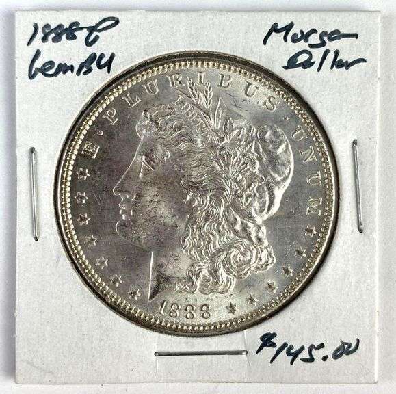 1888 US $1 Morgan Silver Dollars