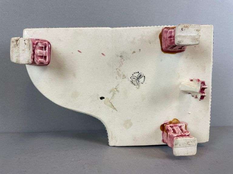 Vintage Japanese Hand-Painted Porcelain Piano Smoking Set