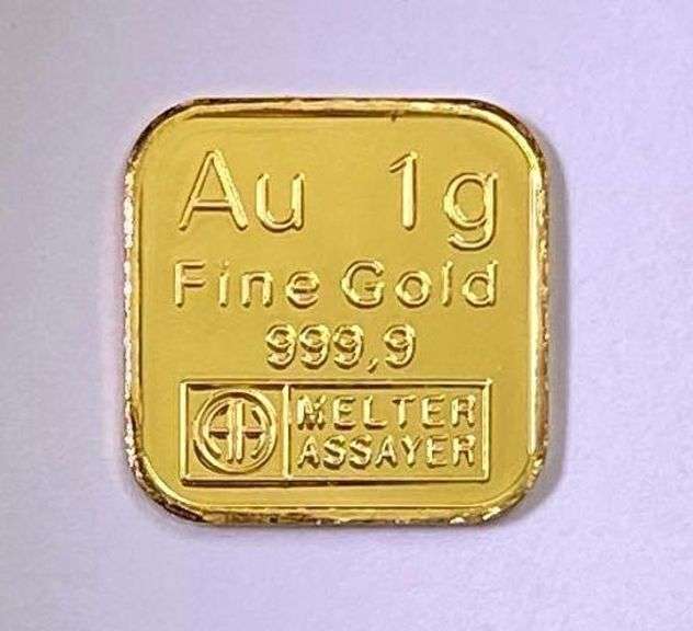Argor Heraeus 1 Gram .999 Fine Gold Ingot/ Bar