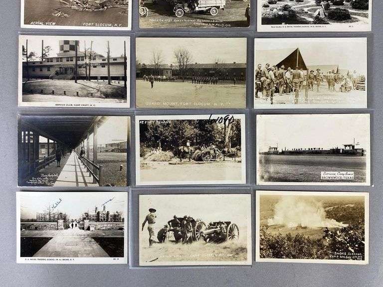 Postcards - 15 Real Photo US Military Camps/Bases