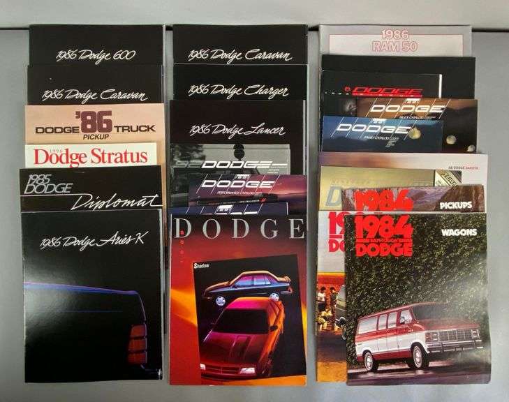 Group of 1980s - 1990s Dodge Dealership Advertising Brochures